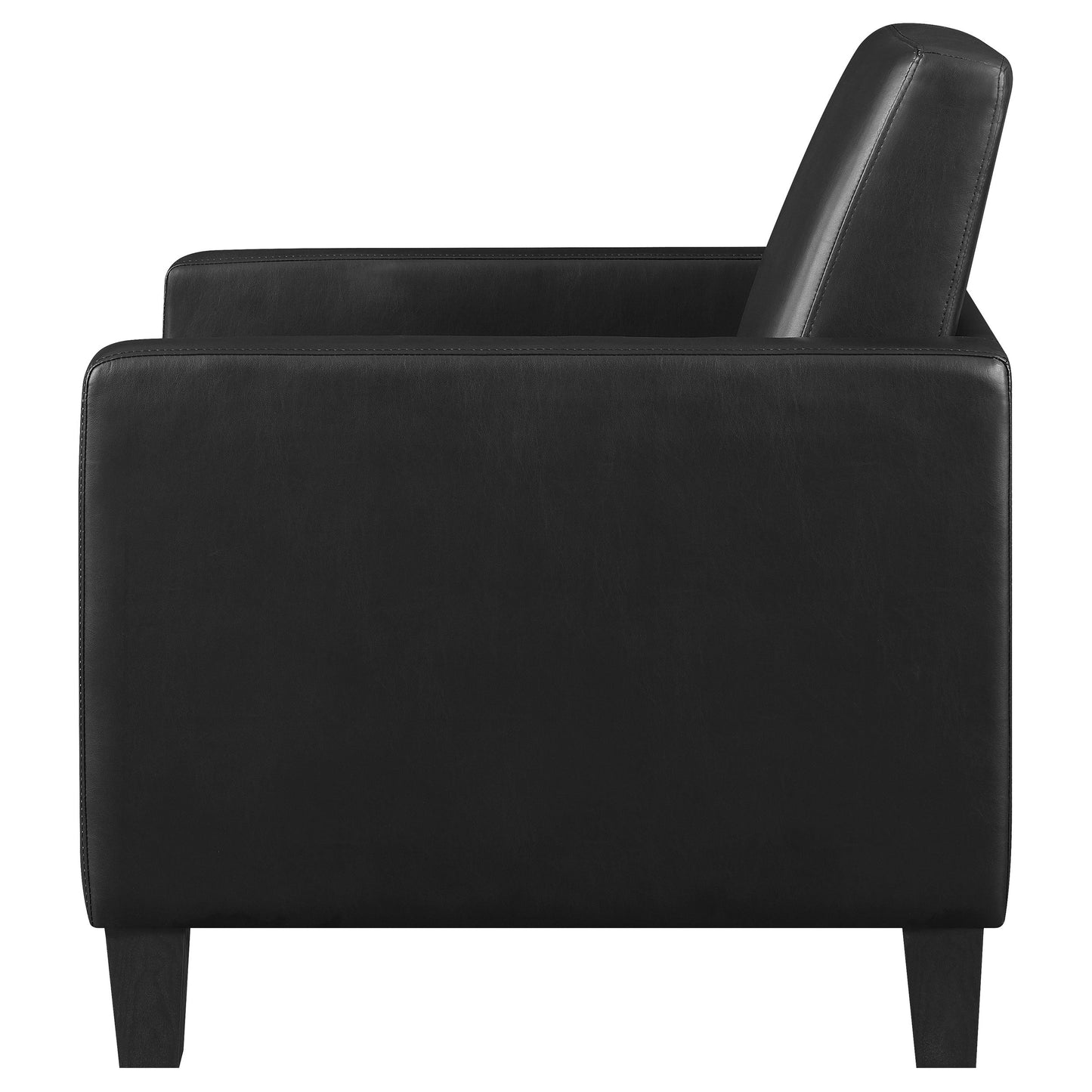 Coaster Julio Upholstered Accent Chair with Track Arms Black Default Title