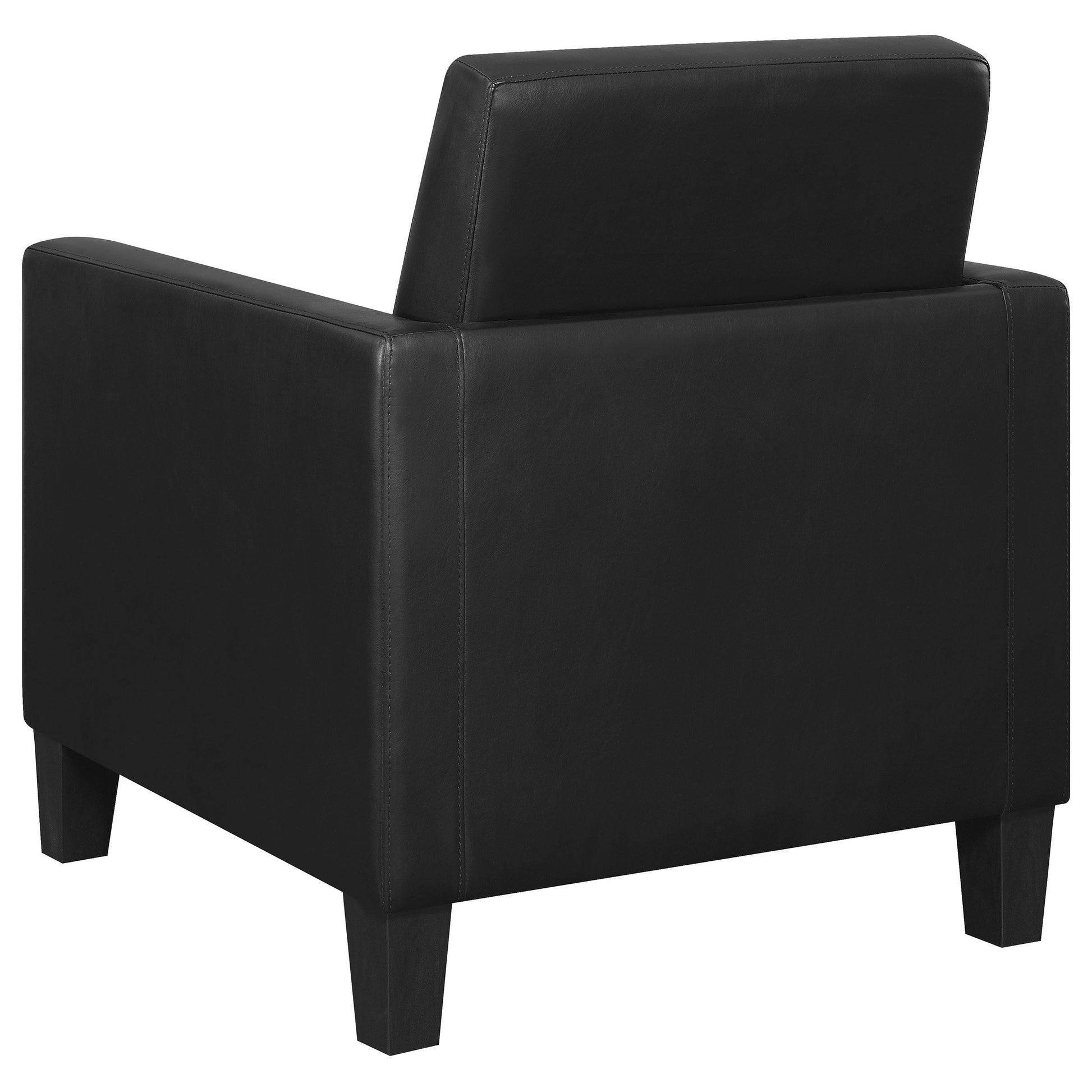 Coaster Julio Upholstered Accent Chair with Track Arms Black Default Title