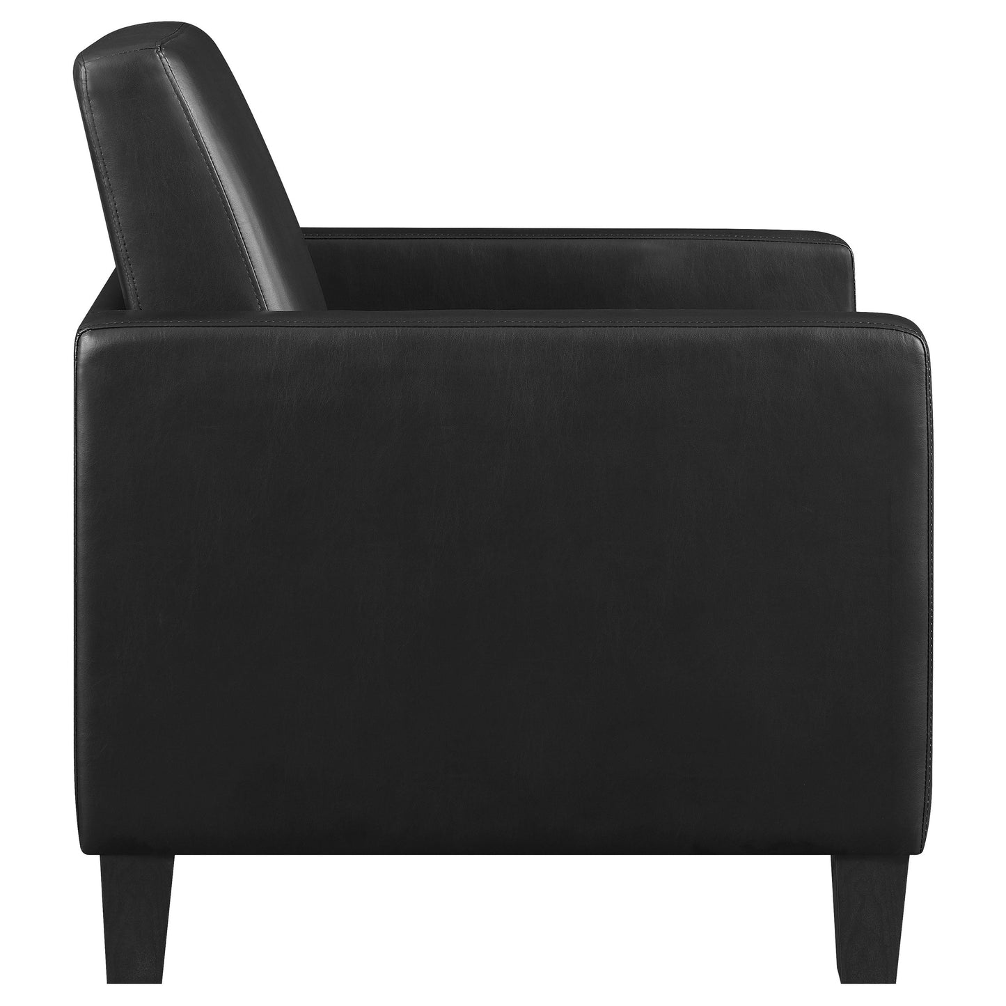 Coaster Julio Upholstered Accent Chair with Track Arms Black Default Title