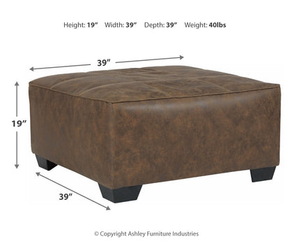 Abalone Oversized Accent Ottoman