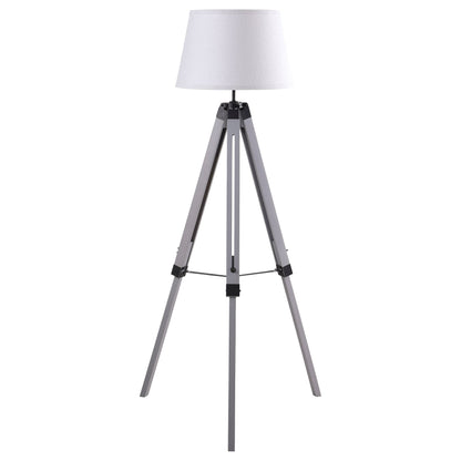 Dayton Adjustable Empire Shade Tripod Floor Lamp Grey