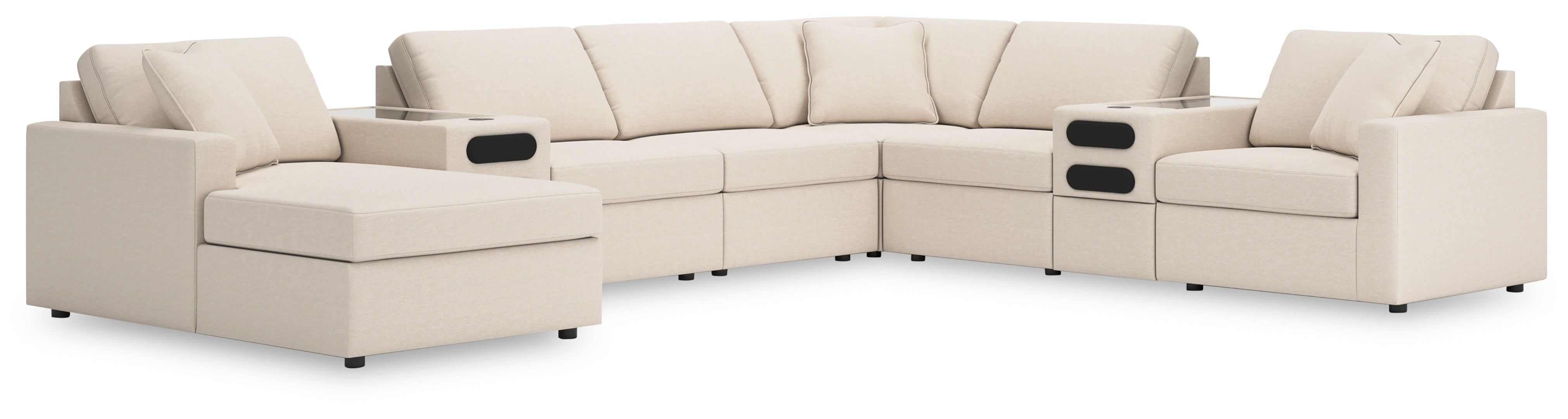 Modmax 8-PC Sectional with Chaise and Audio Consoles