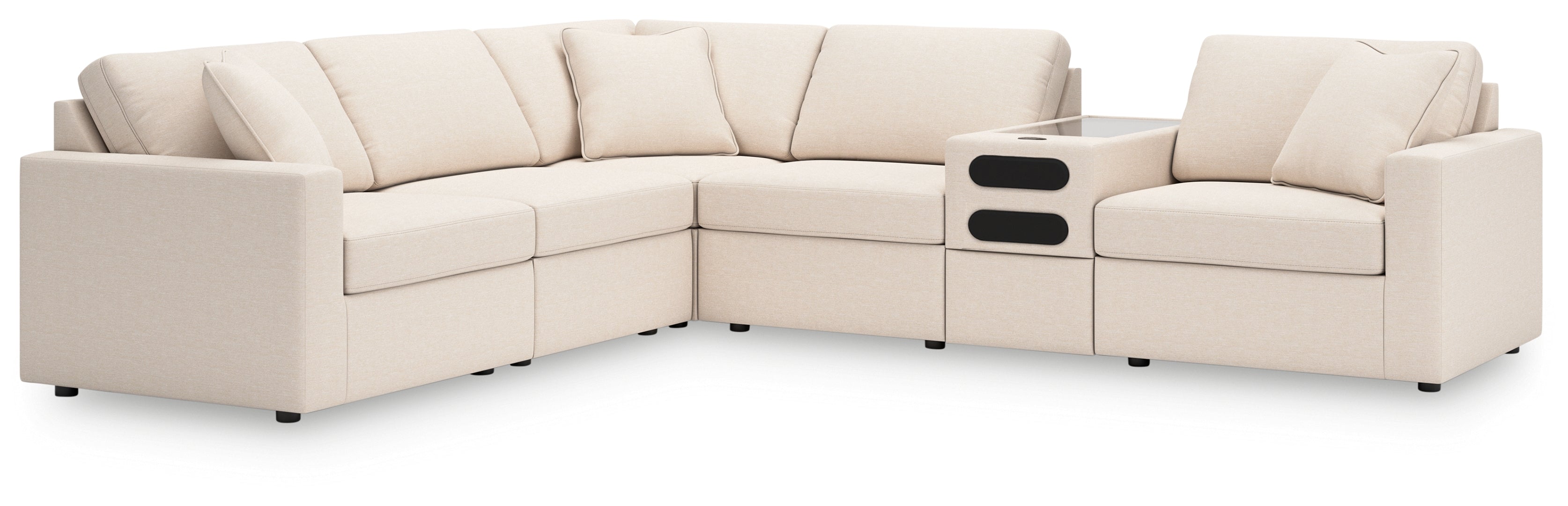 Modmax 6-Piece Sectional with Audio Console