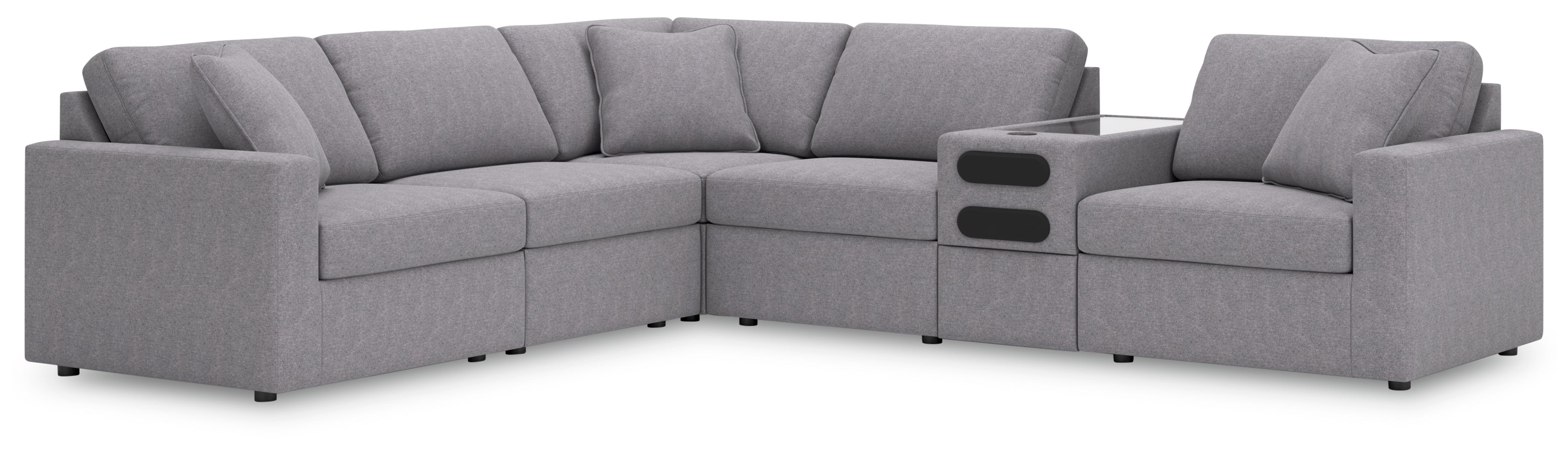 Modmax 6-Piece Sectional with Audio Console