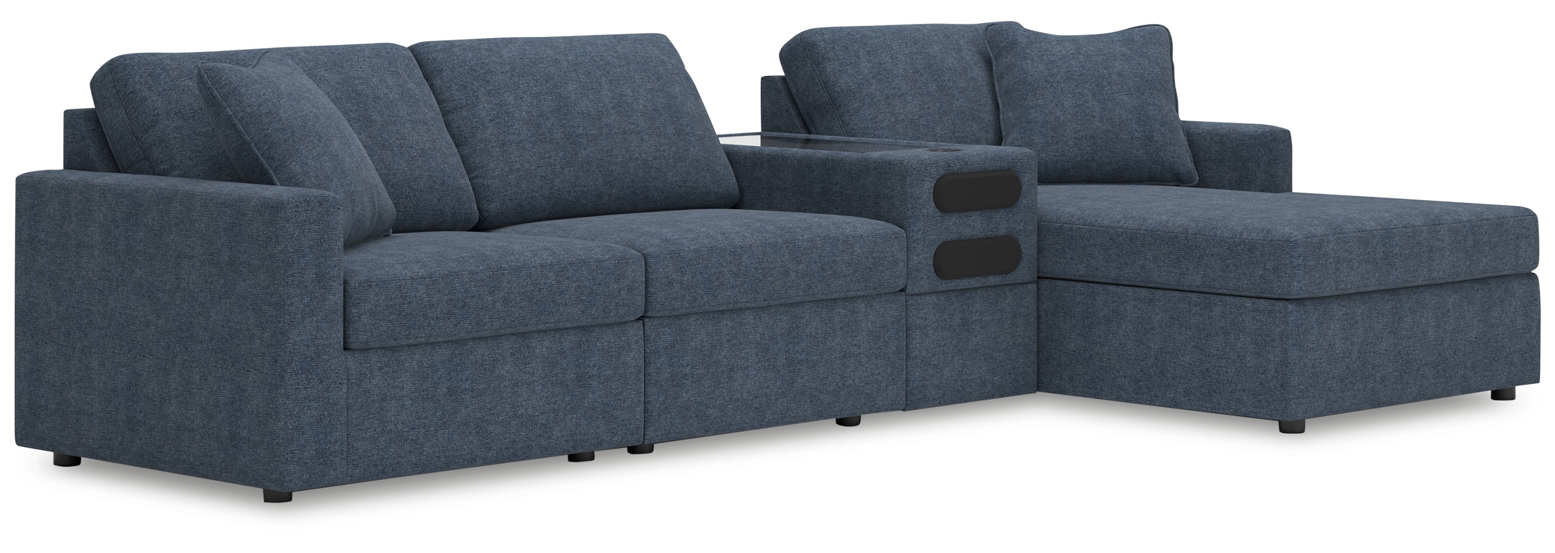 Modmax 4-Piece Sectional with Chaise and Audio Console