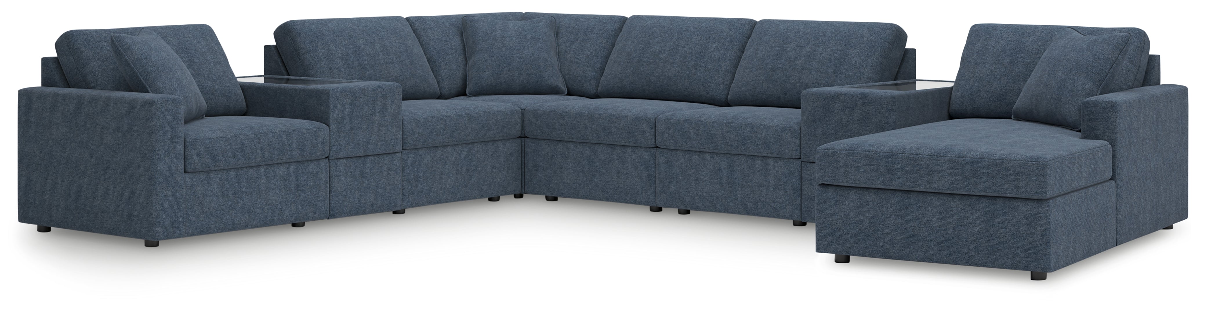 Modmax 8-Piece Sectional with Chaise and Storage Consoles