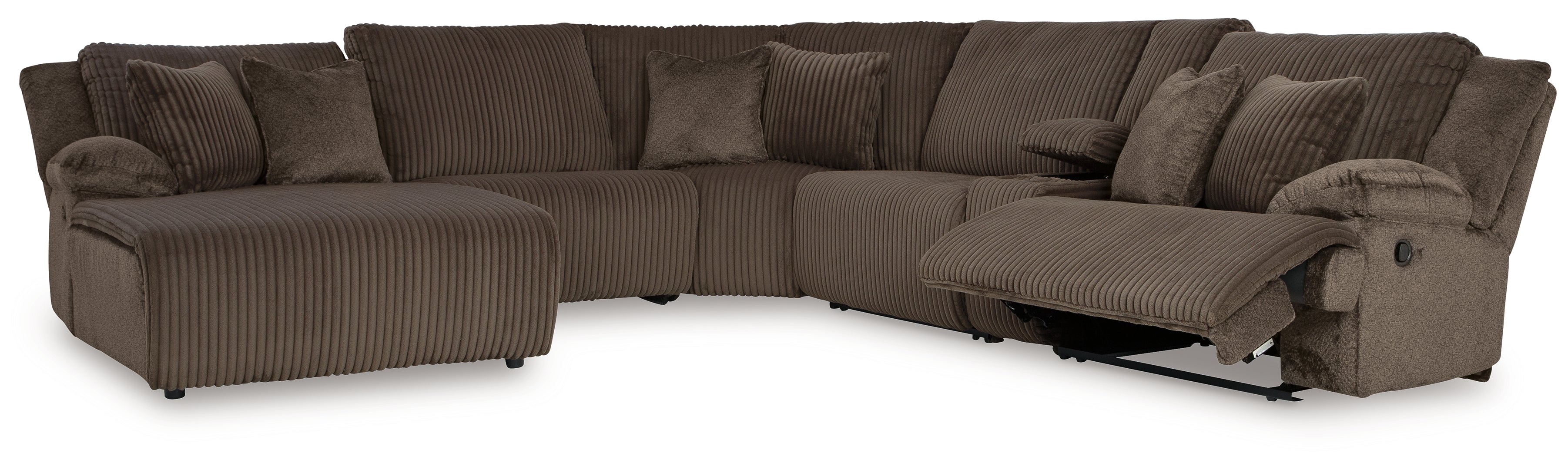 Top Tier 6-Piece Reclining Sectional with Chaise