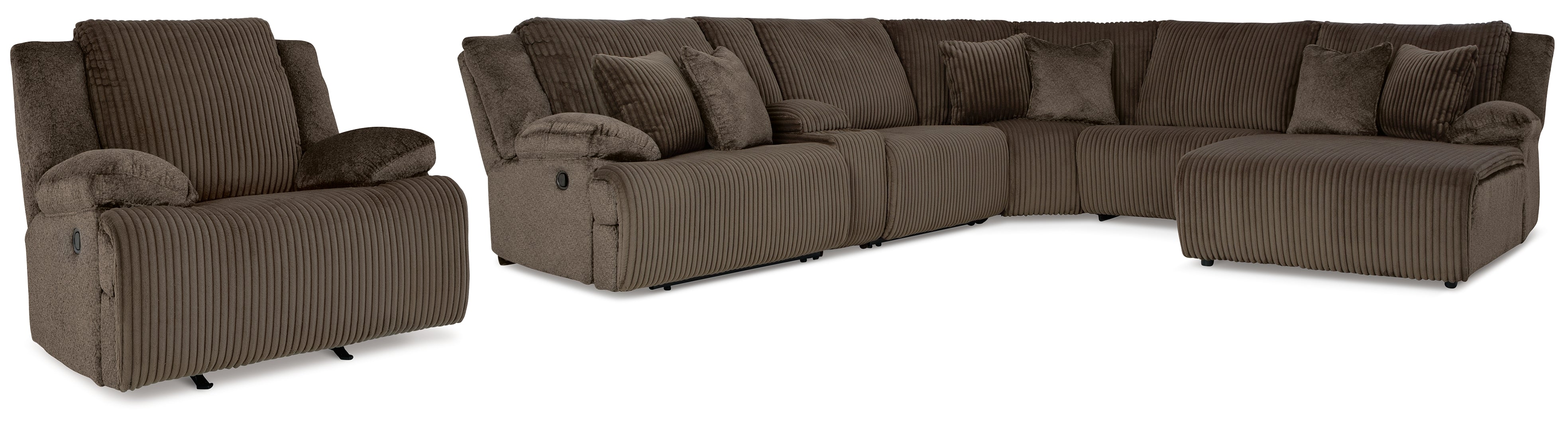 Top Tier 6-Piece Sectional with Recliner