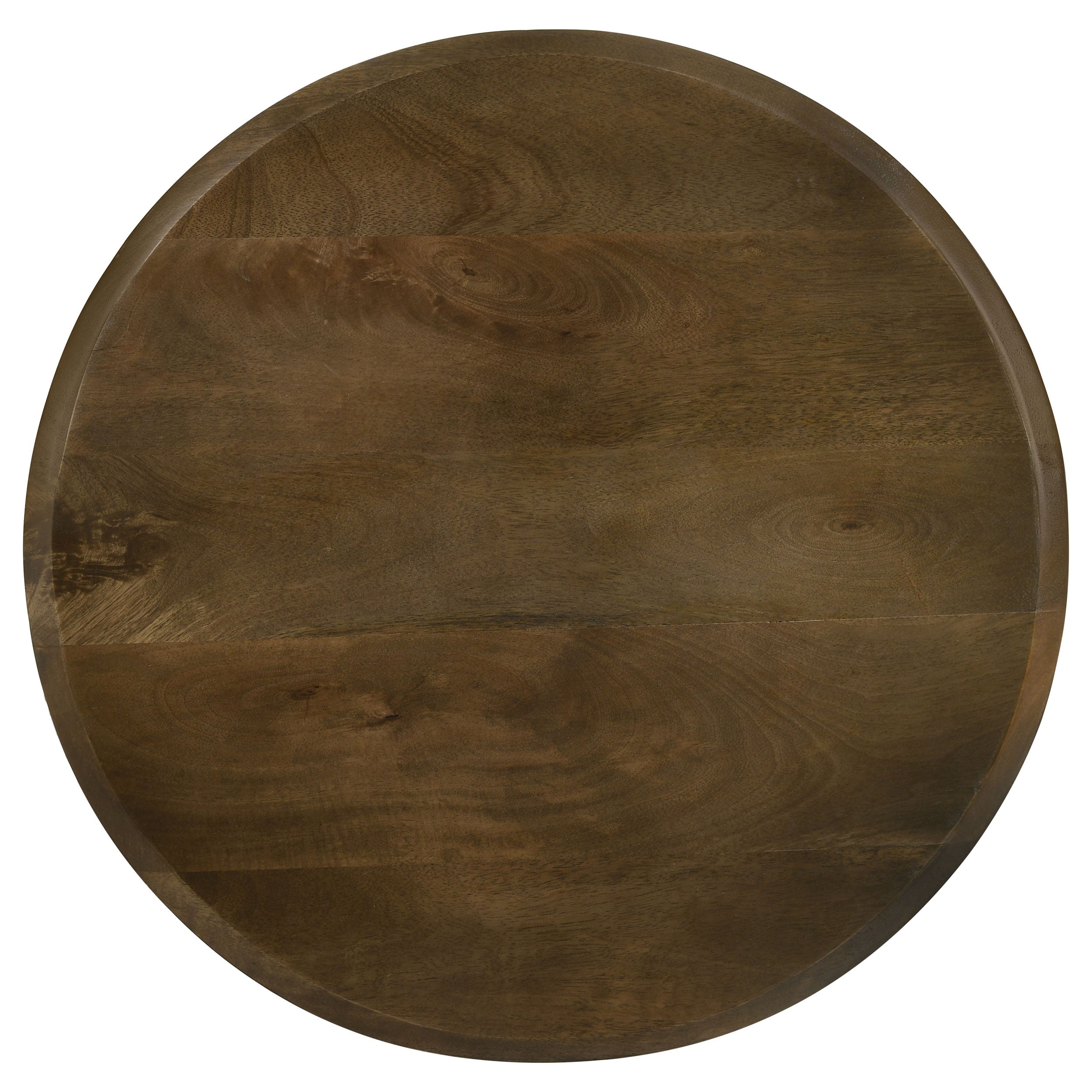 Deja 3-piece Round Nesting Table Natural and Gunmetal