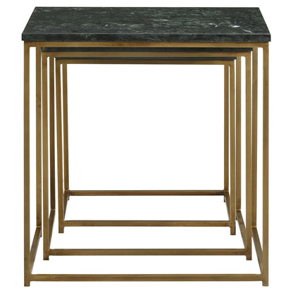 Medora 3-piece Nesting Table with Marble Top