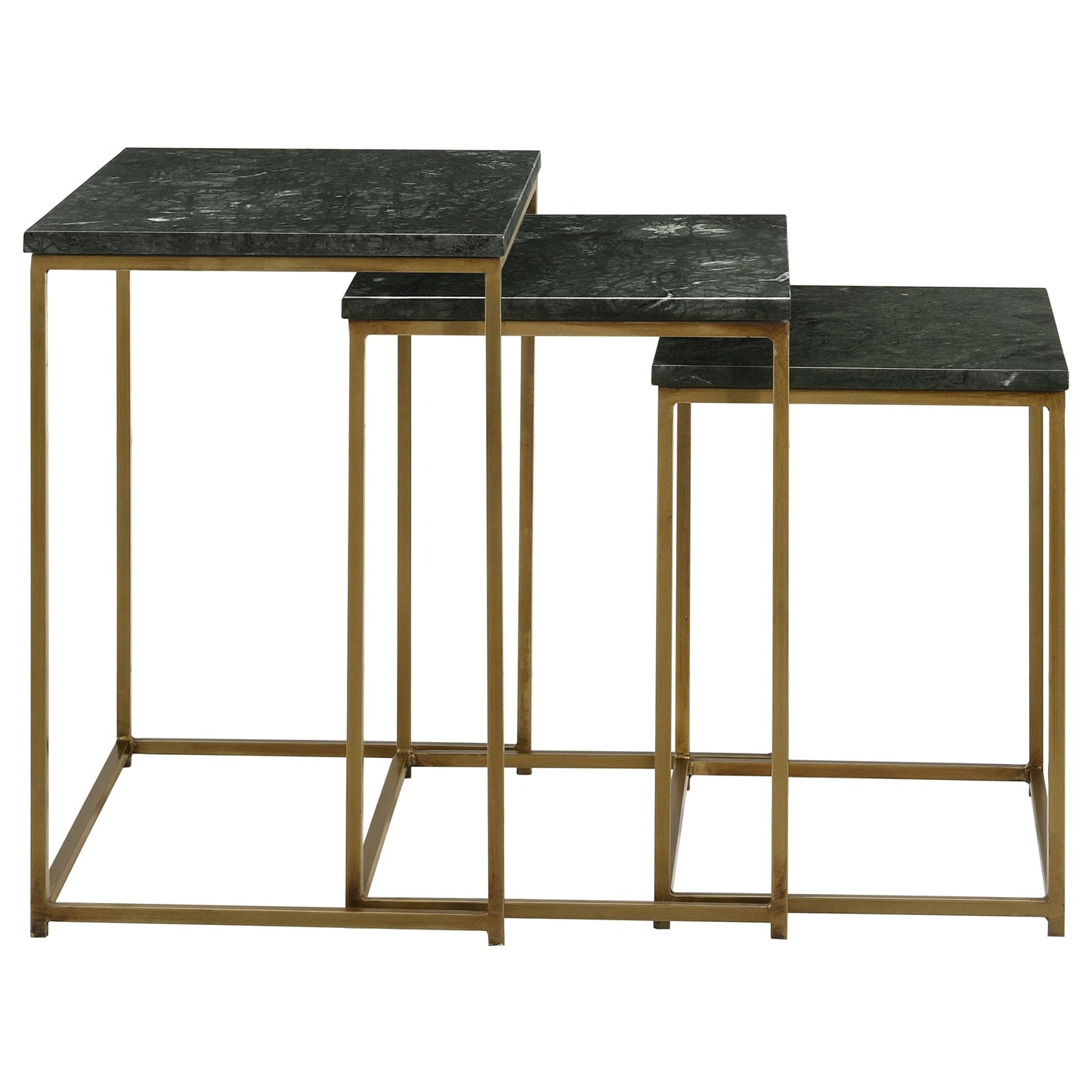 Medora 3-piece Nesting Table with Marble Top