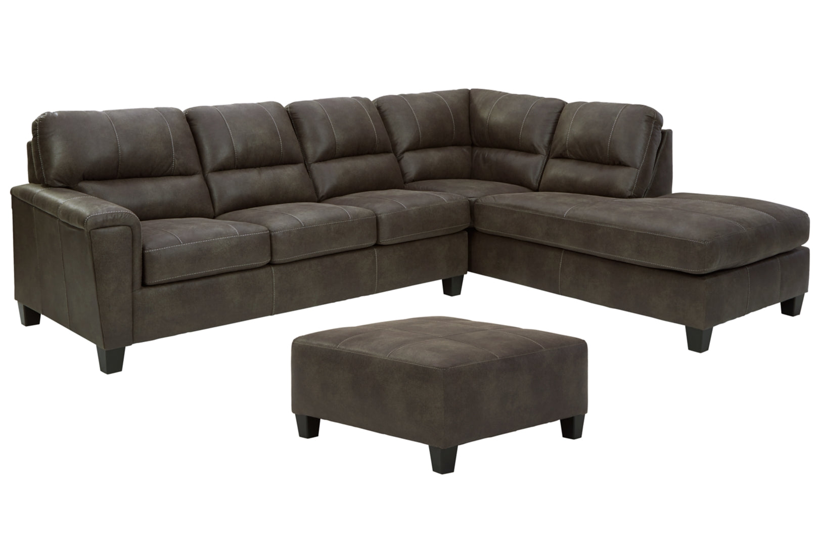 Navi 2-Piece Sectional with Ottoman