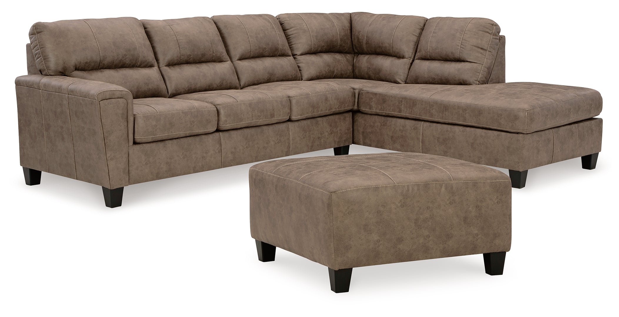 Navi 2-Piece Sectional with Ottoman