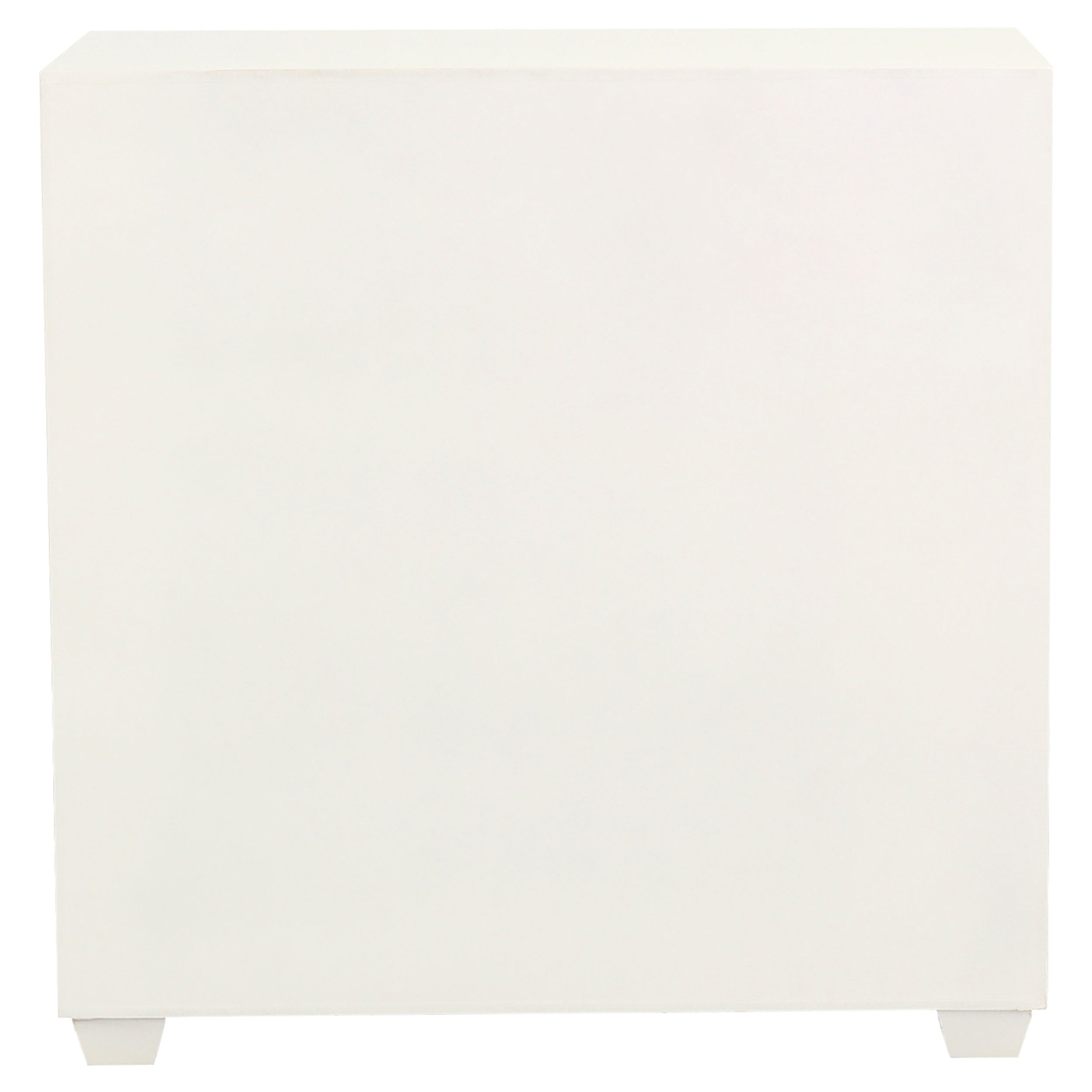 Belinda 2-door Accent Cabinet White and Gold