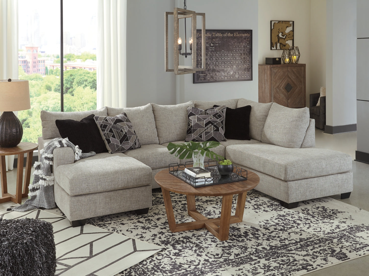 Megginson 2-Piece Sectional with Chair and Ottoman