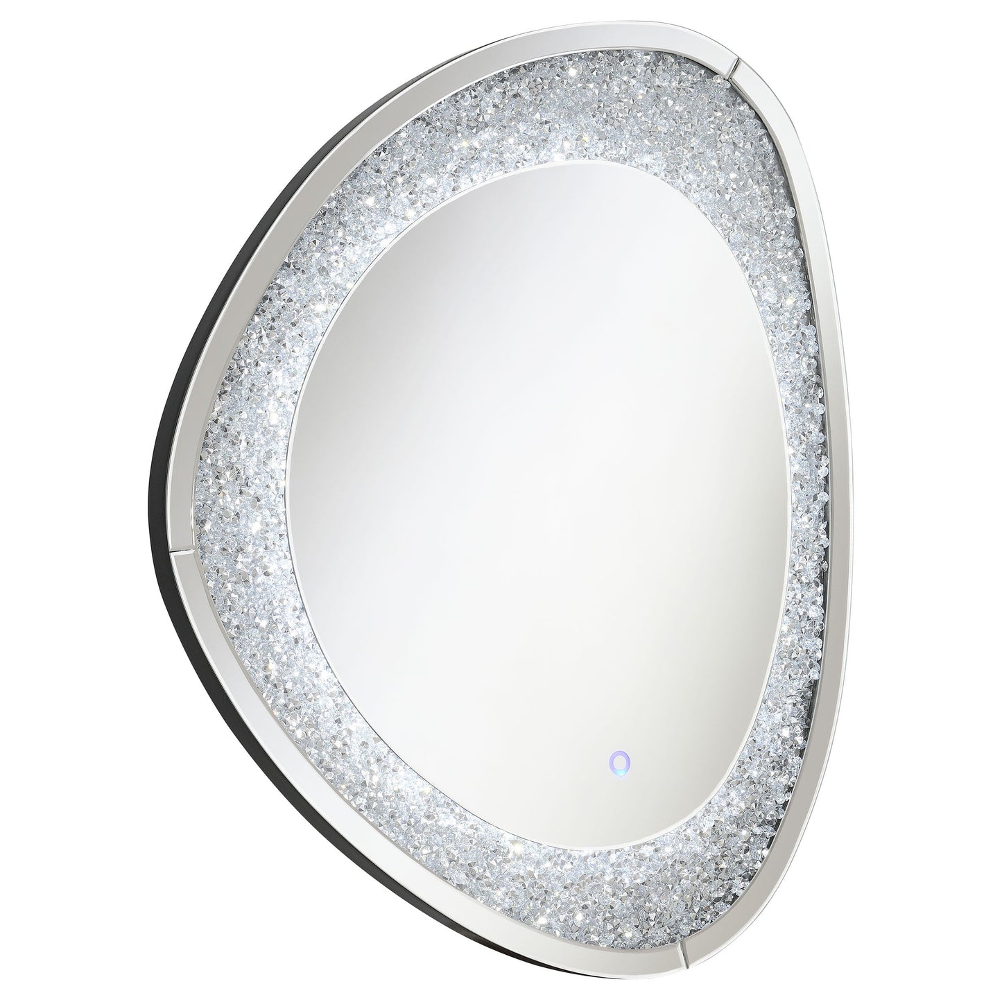 Mirage Acrylic Crystals Inlay Wall Mirror with LED Lights