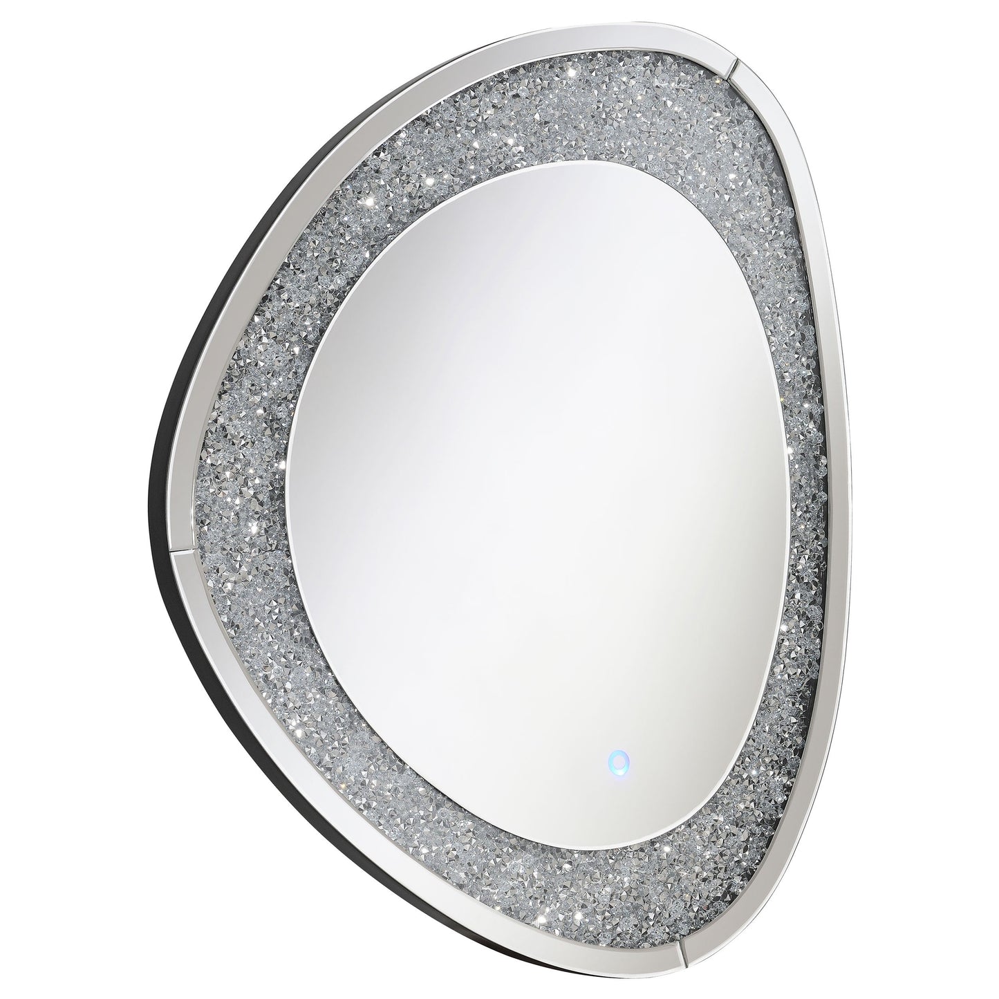 Mirage Acrylic Crystals Inlay Wall Mirror with LED Lights