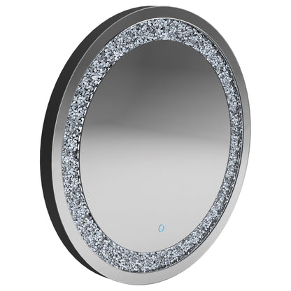 Landar Round Wall Mirror Silver