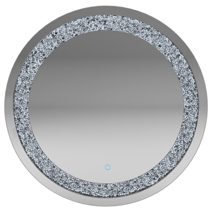 Landar Round Wall Mirror Silver