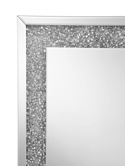 Valerie Crystal Inlay Rectangle Wall Mirror