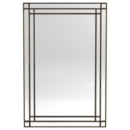 Beaded Trim Mirror Silver