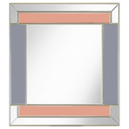 Braylin Rectangular Wall Mirror Champagne and Grey