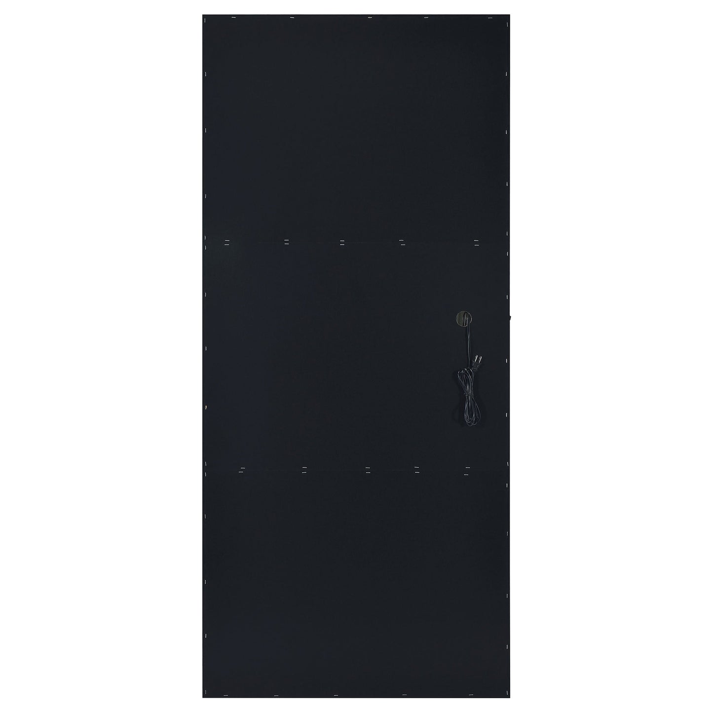 Zayan Full Length Floor Mirror With Lighting Black High Gloss