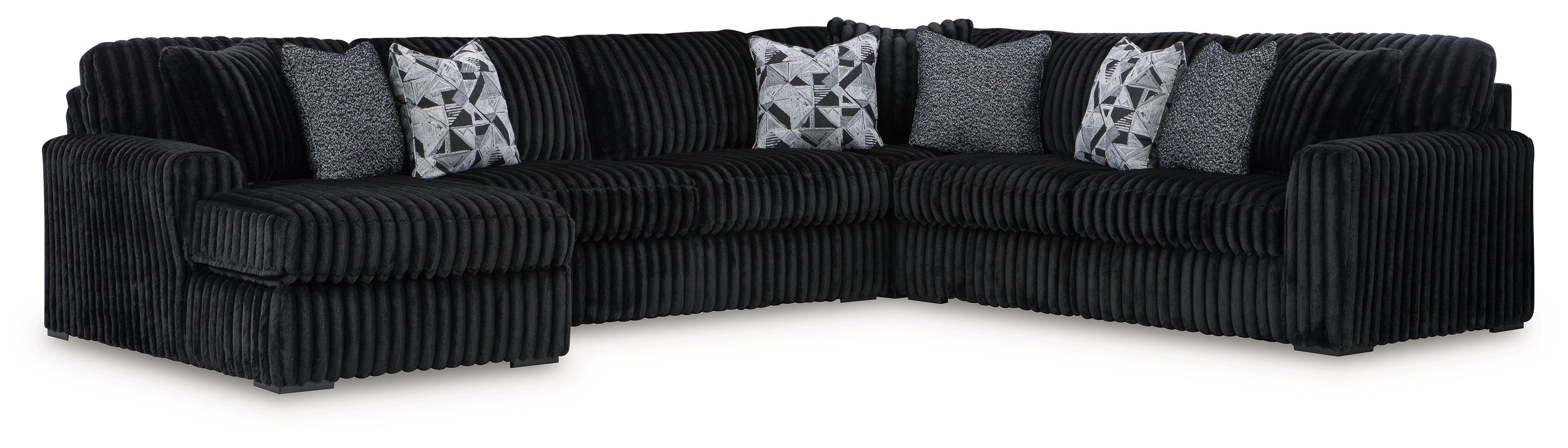 Midnight-Madness 2-Piece Sectional Sofa with Chaise