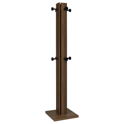 Rikkie Walnut Coat Rack Walnut and Mirror