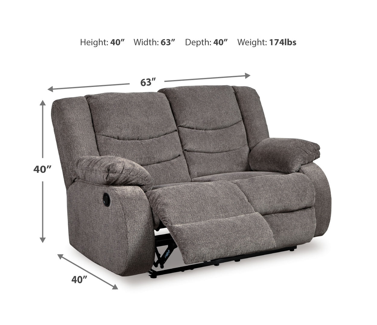 Tulen Sofa, Loveseat and Recliner