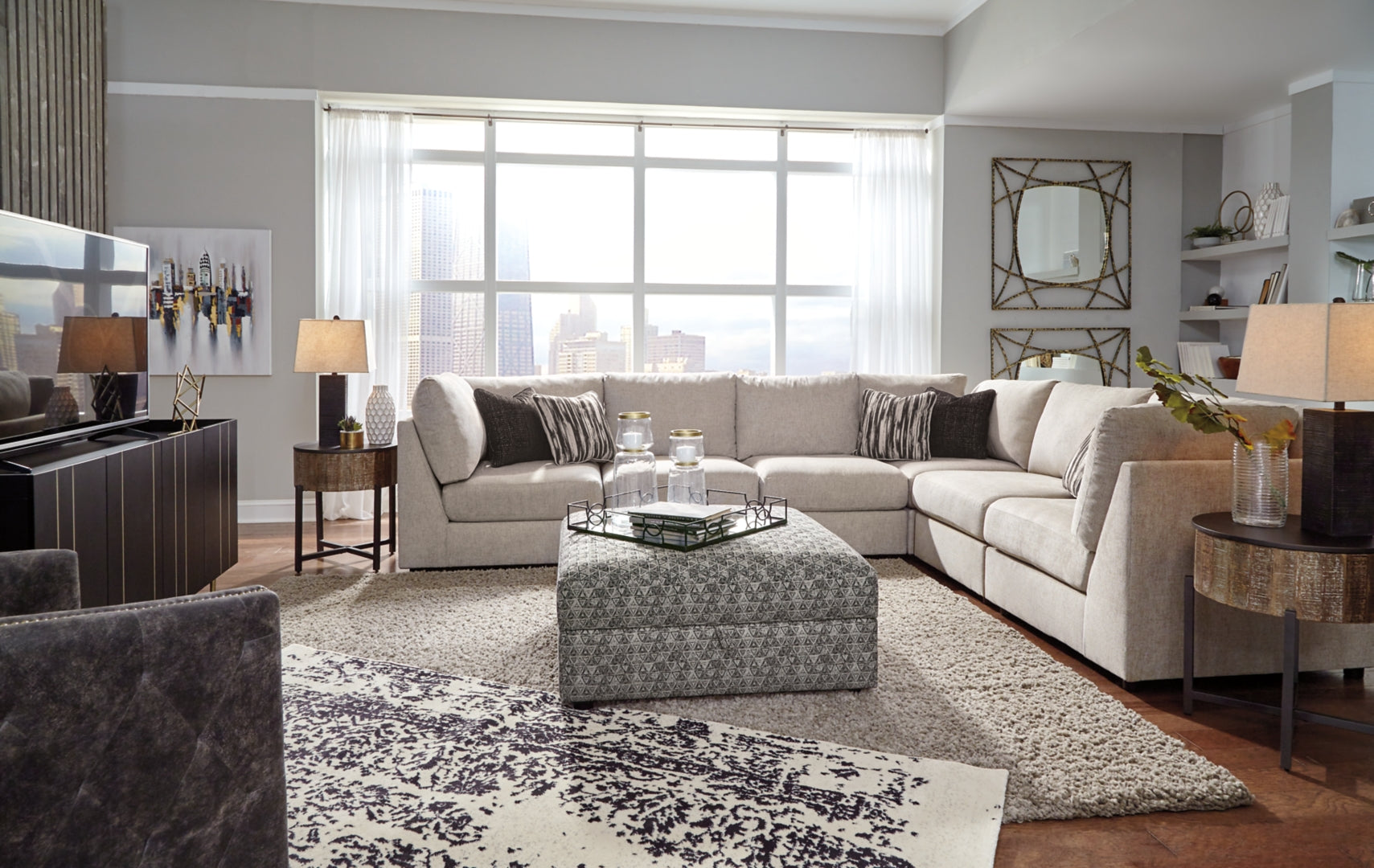 Kellway 6-Piece Sectional with Ottoman