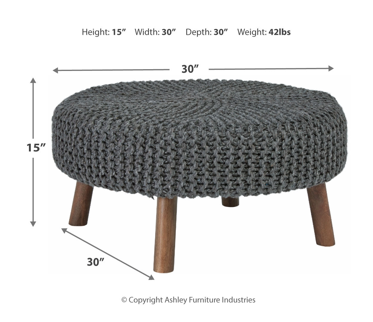 Jassmyn Oversized Accent Ottoman