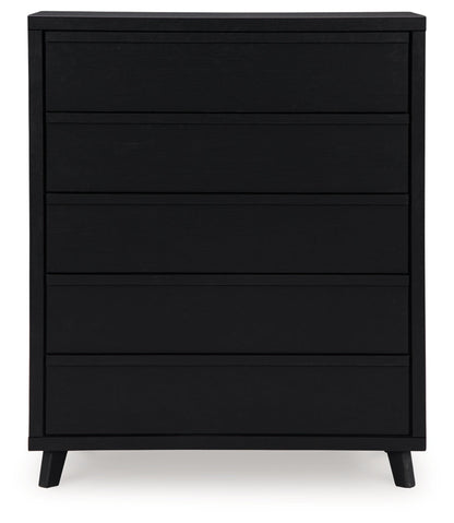 Danziar Five Drawer Wide Chest