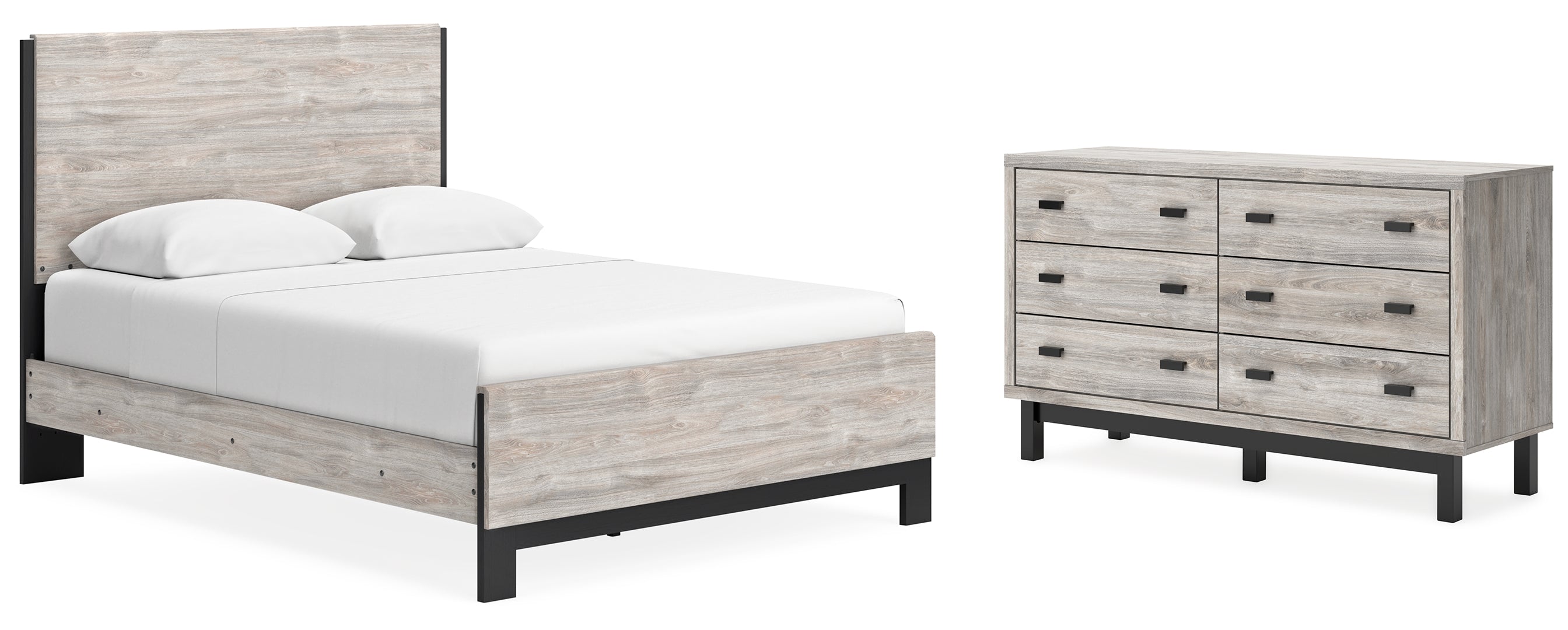 Vessalli Queen Panel Bed with Dresser