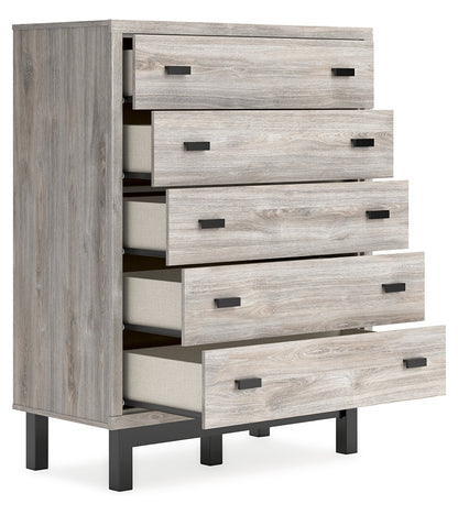 Vessalli Five Drawer Wide Chest