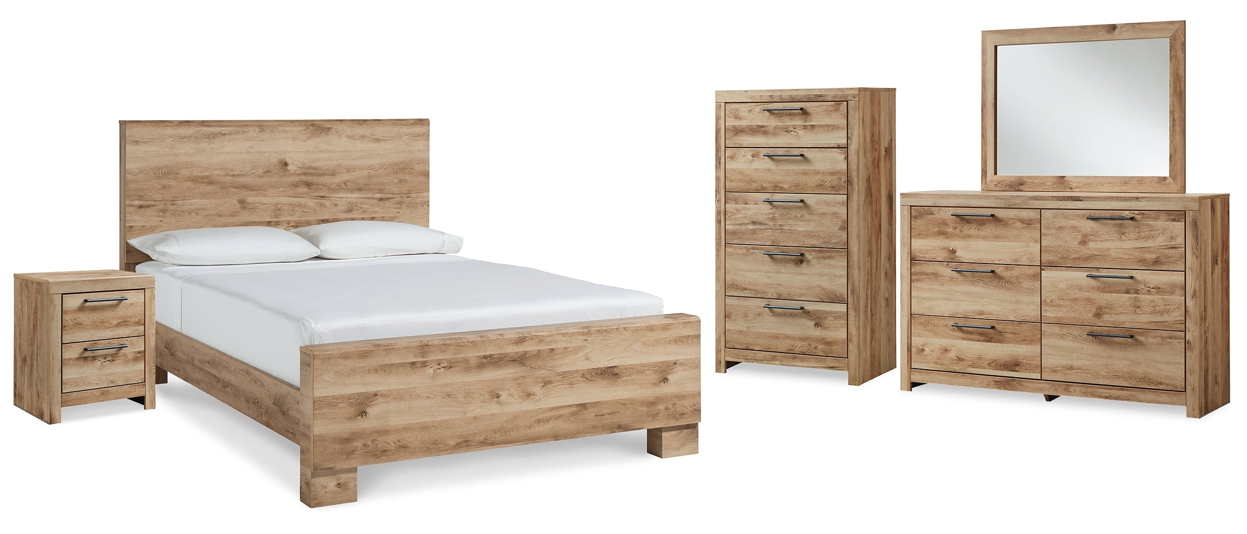 Hyanna Brwon Panel Bedroom Set