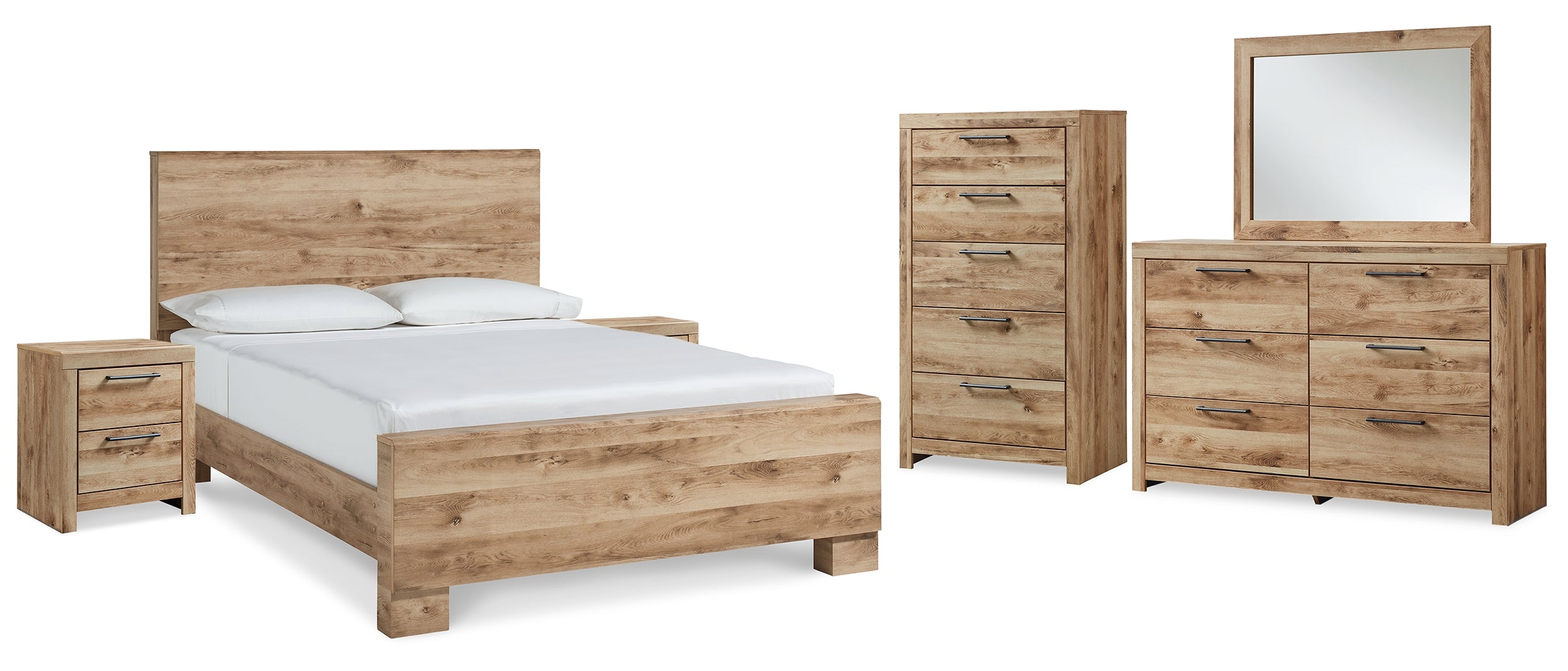 Hyanna Brwon Panel Bedroom Set