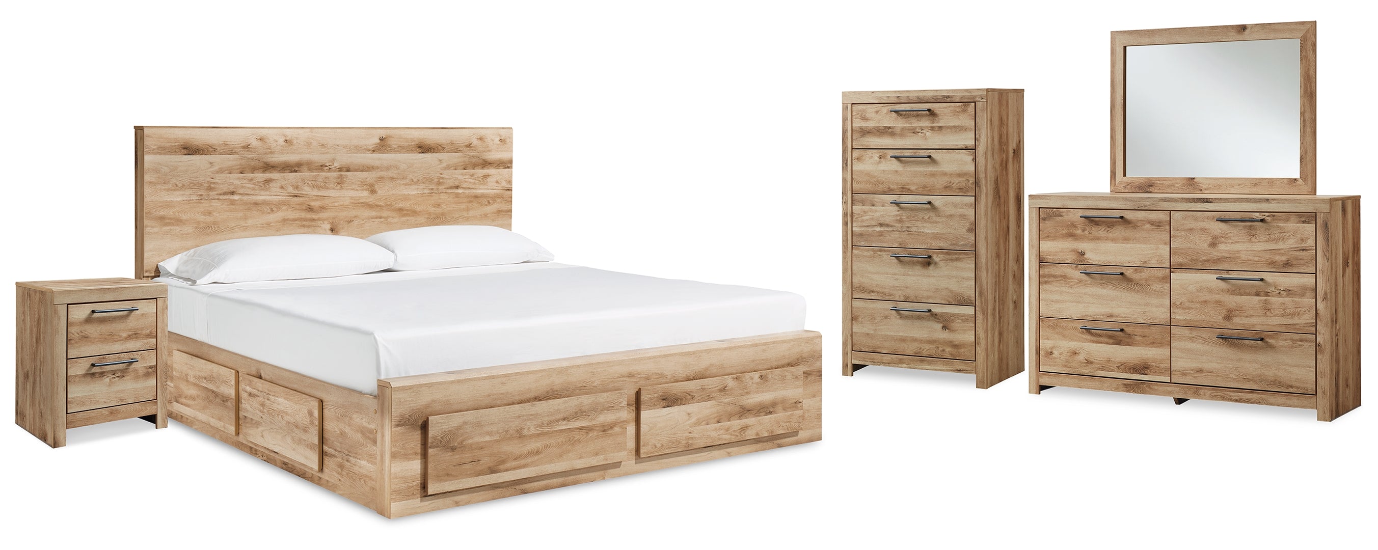 Hyanna Brown Panel Bedroom Set