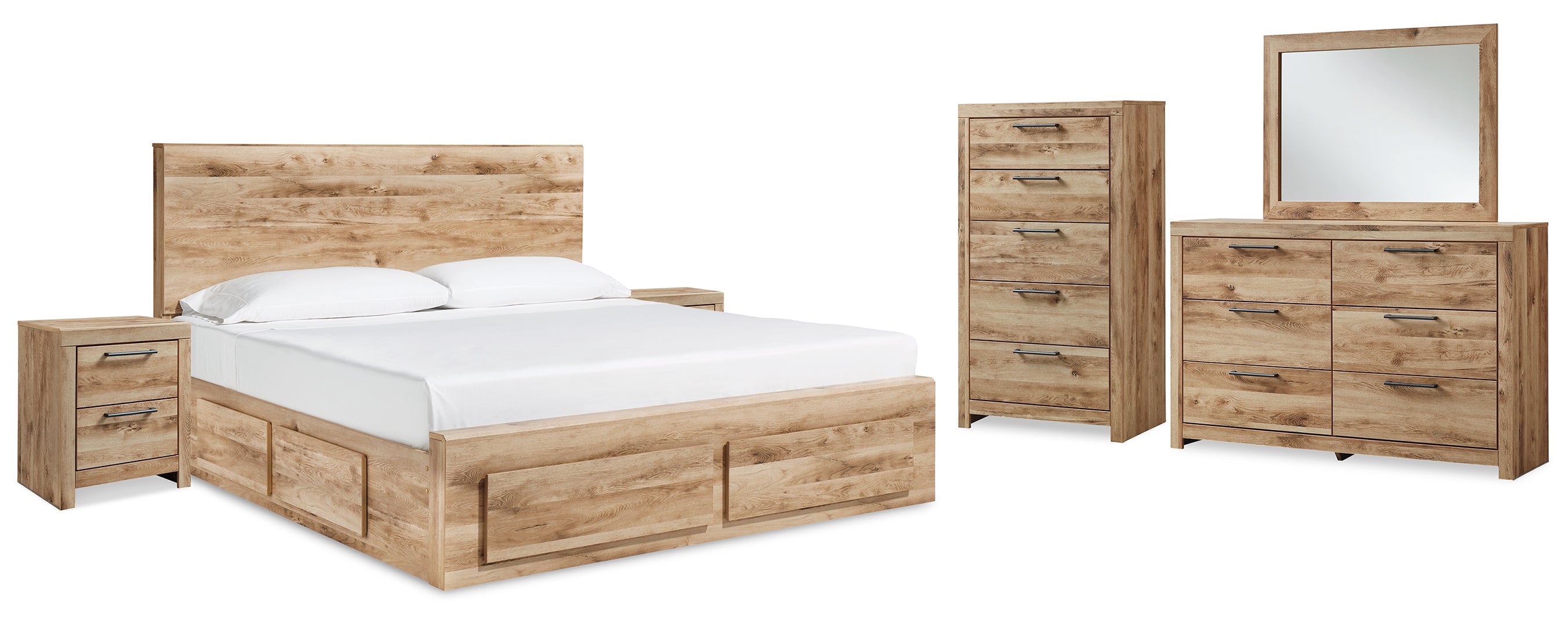 Hyanna Brown Panel Bedroom Set