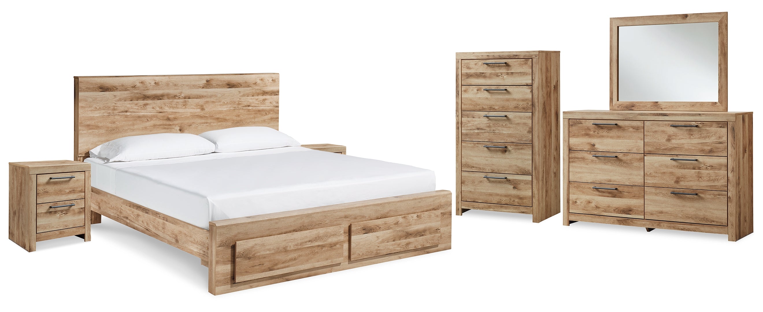 Hyanna Brown Panel Bedroom Set