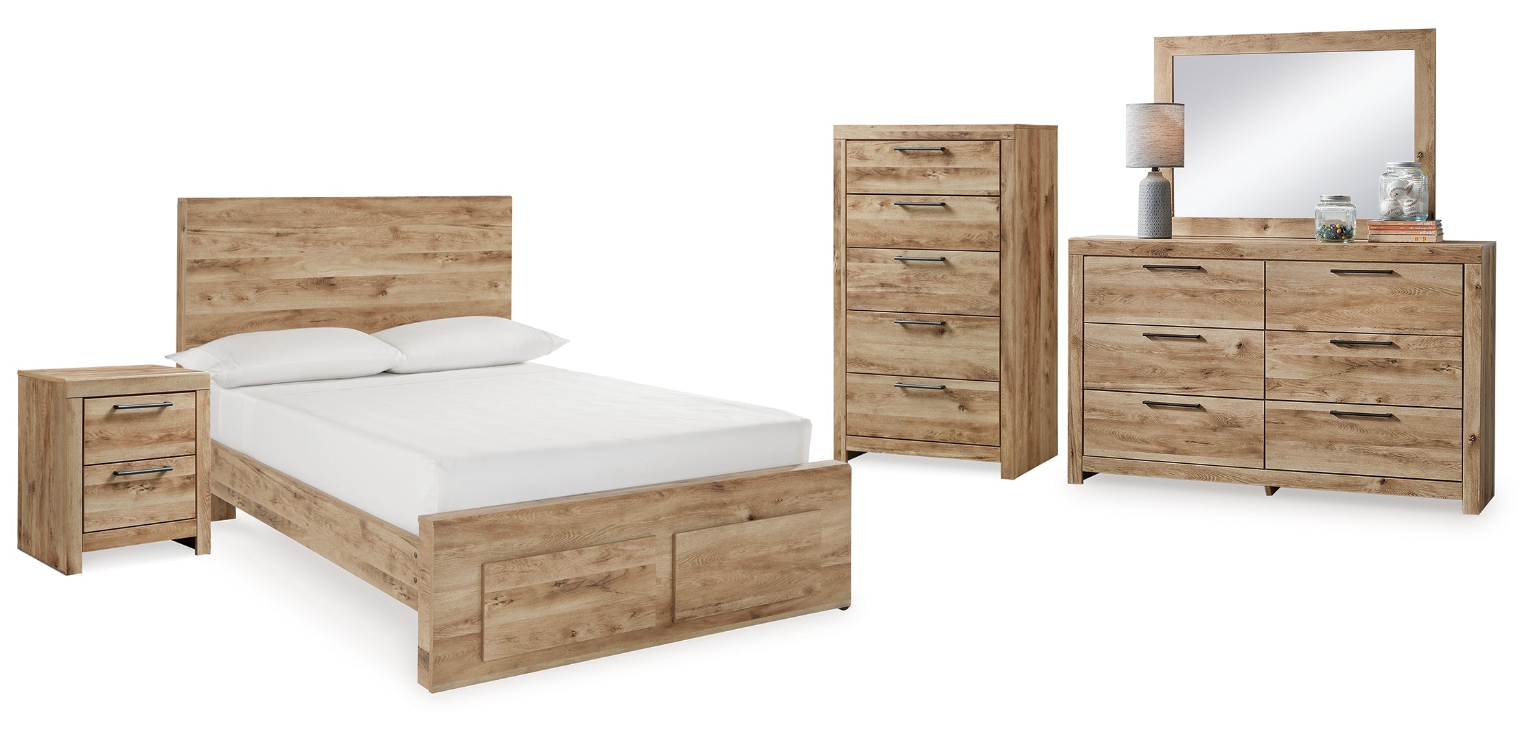 Hyanna Brown Panel Bedroom Set