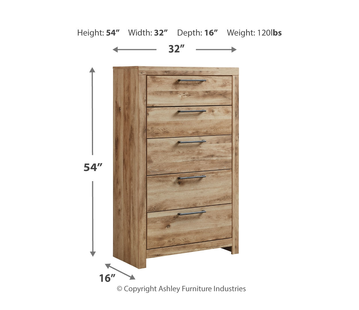 Hyanna Five Drawer Chest