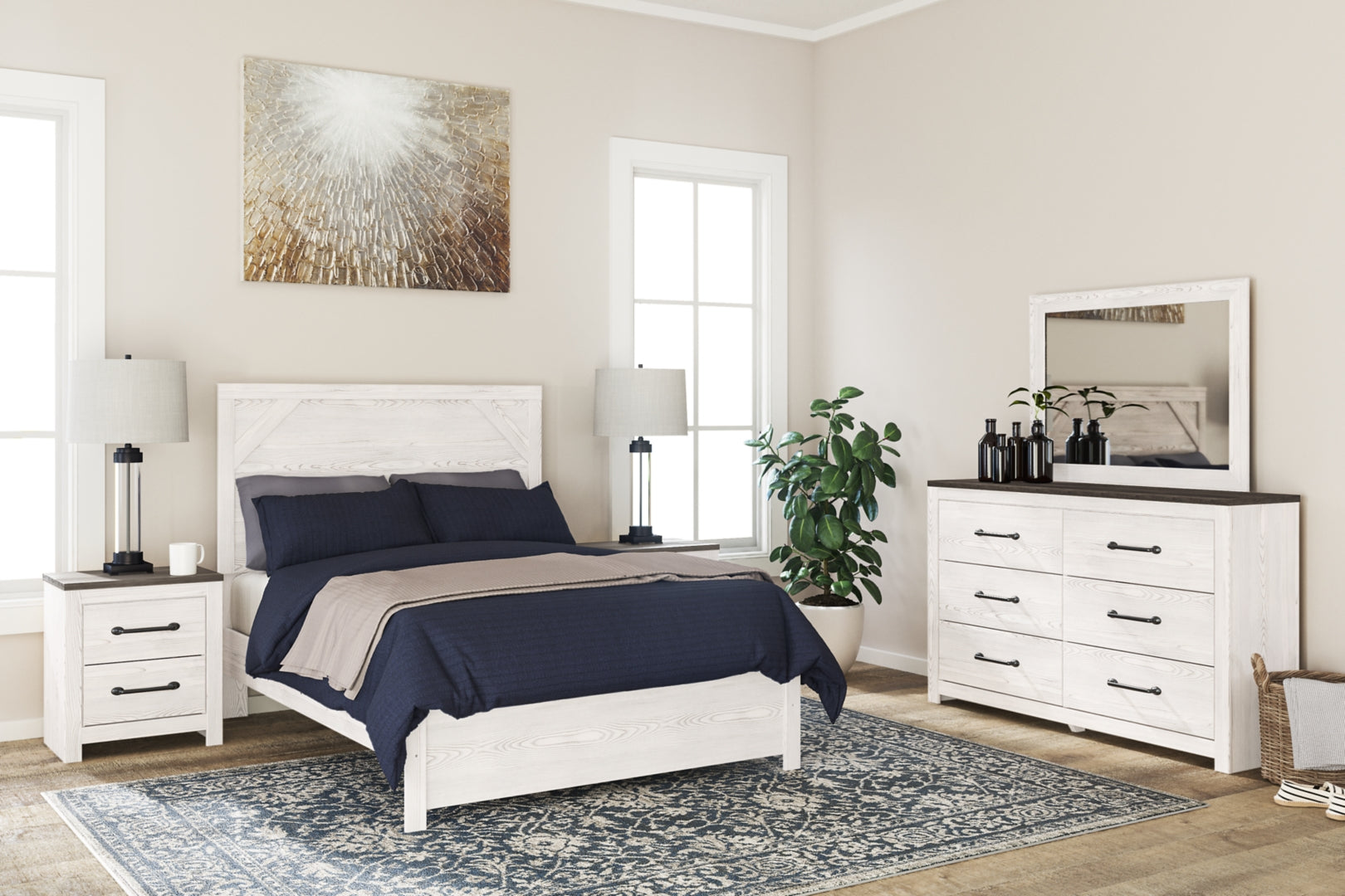 Gerridan White Panel Bedroom Set