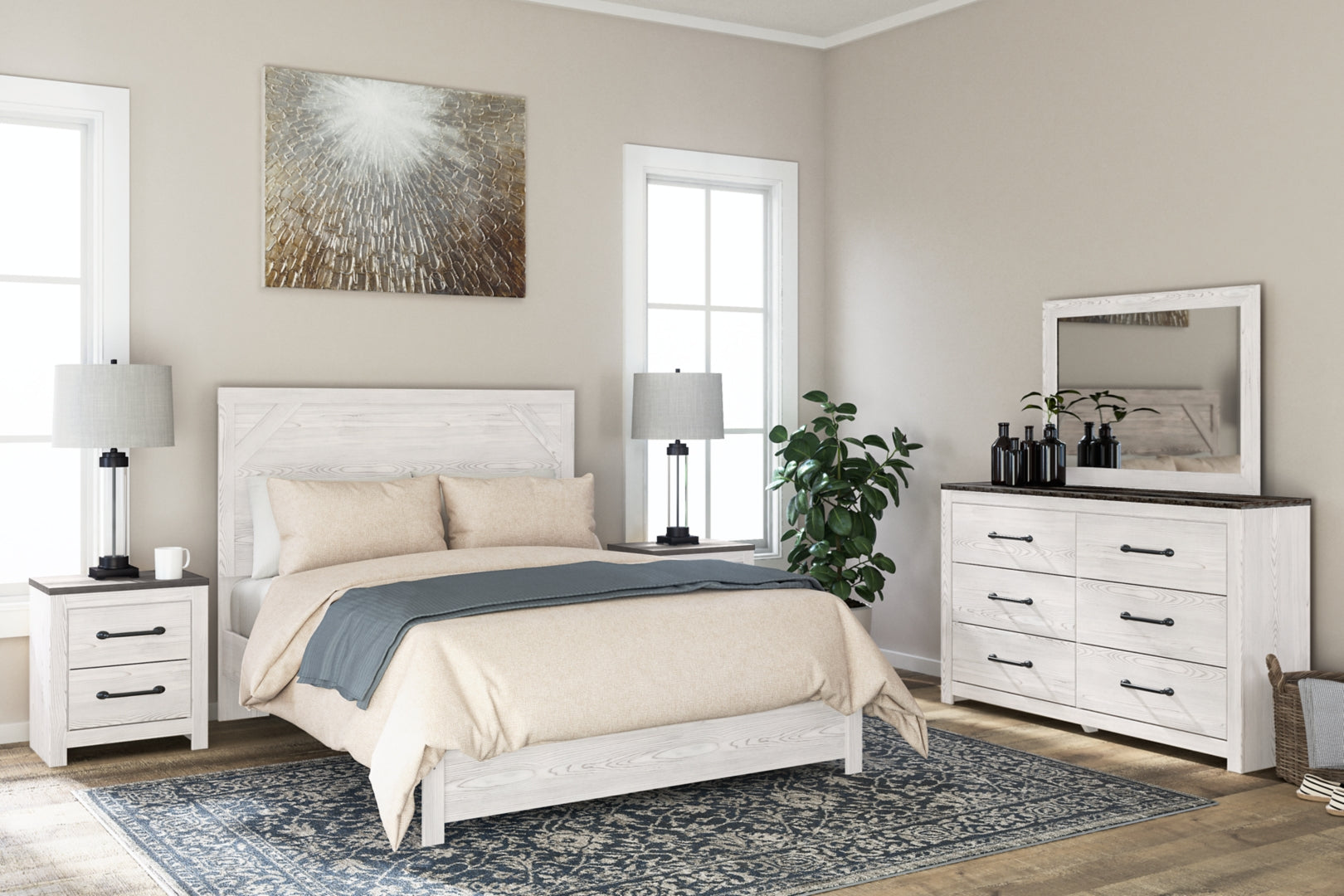 Gerridan White Panel Bedroom Set