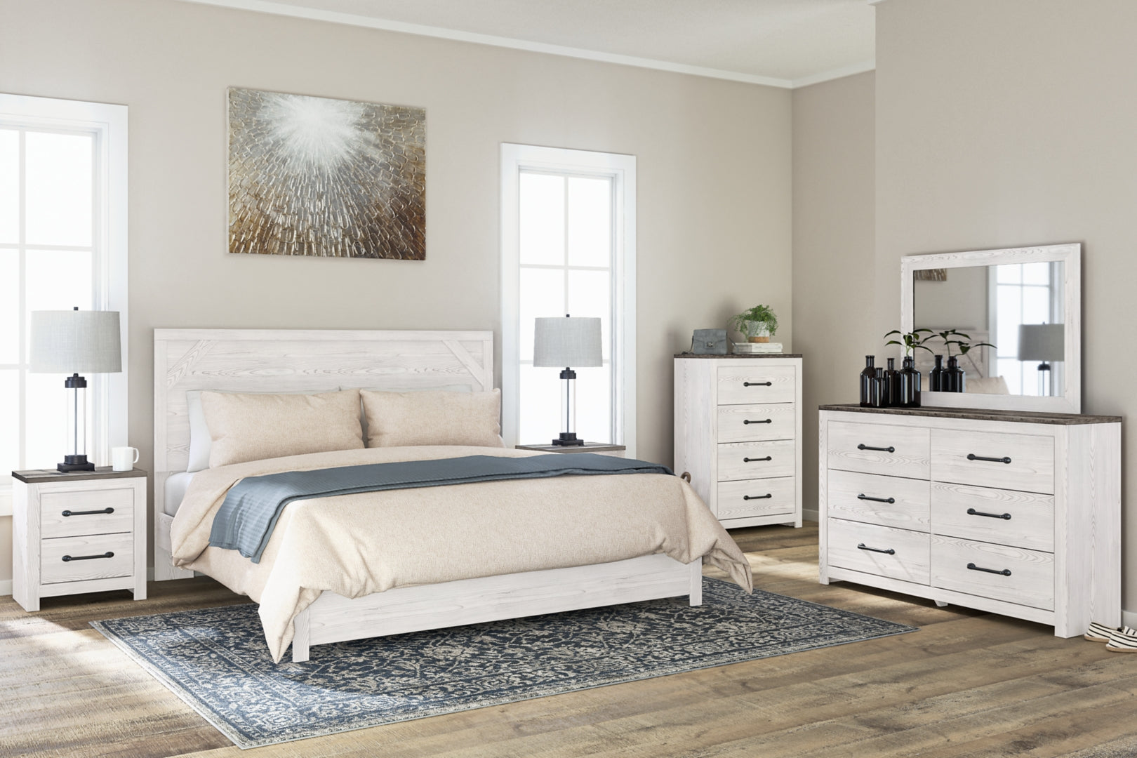 Gerridan White Panel Bedroom Set