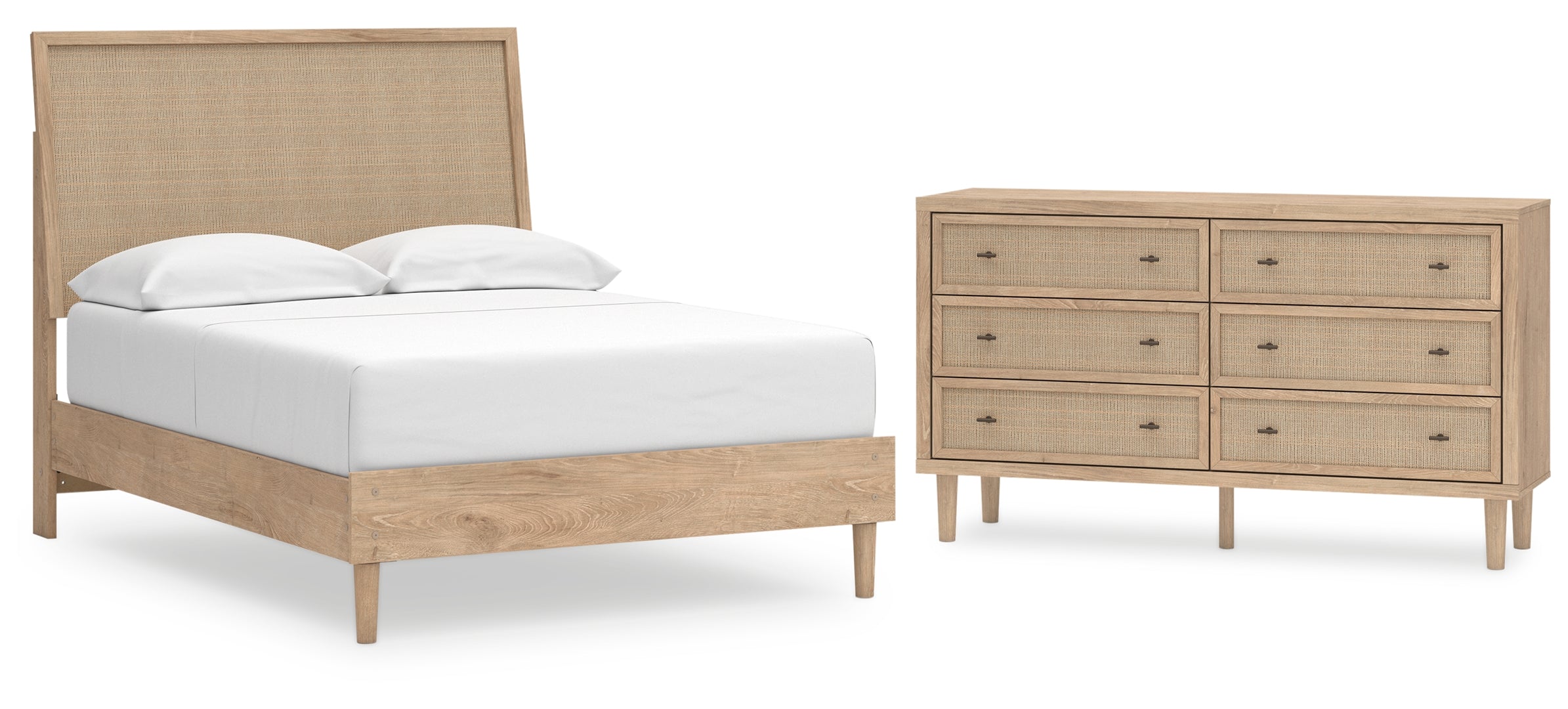 Cielden Full Panel Bed with Dresser