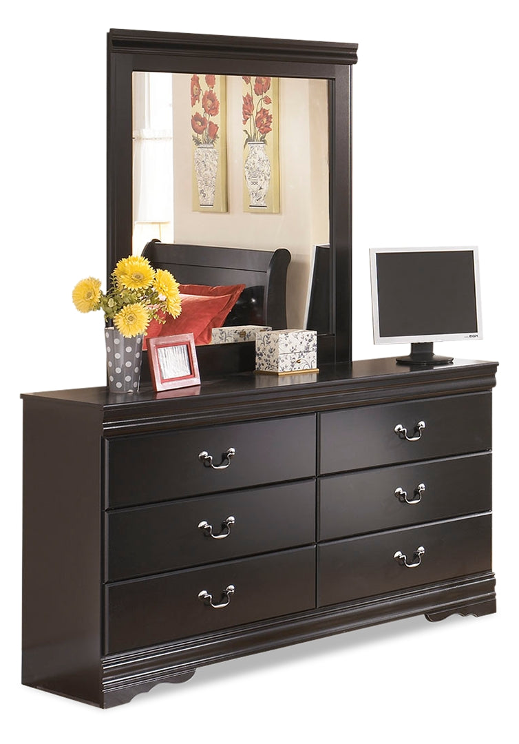 Huey Vineyard Black Sleigh Bedroom Set