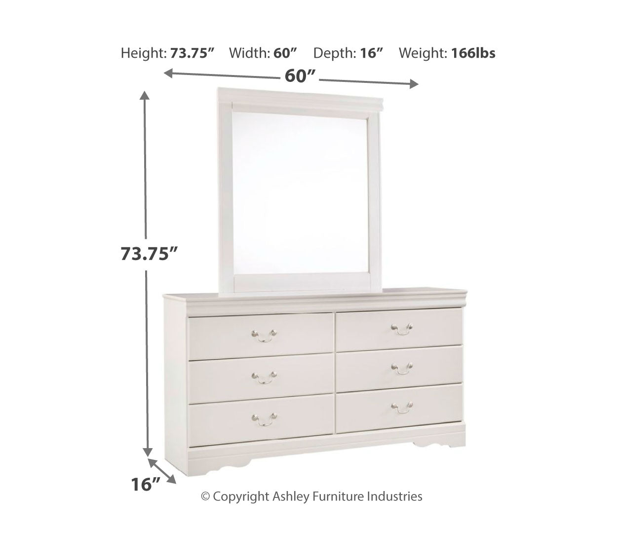 Anarasia White Bedroom Set