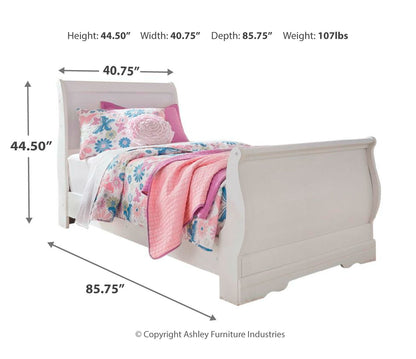 Anarasia Sleigh Bed