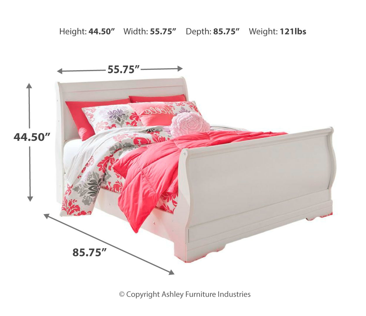 Anarasia Sleigh Bed